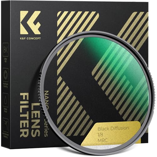 Amazon | K&F CONCEPT 37mm ブラックミスト1/8 ソフト効果 1/8
